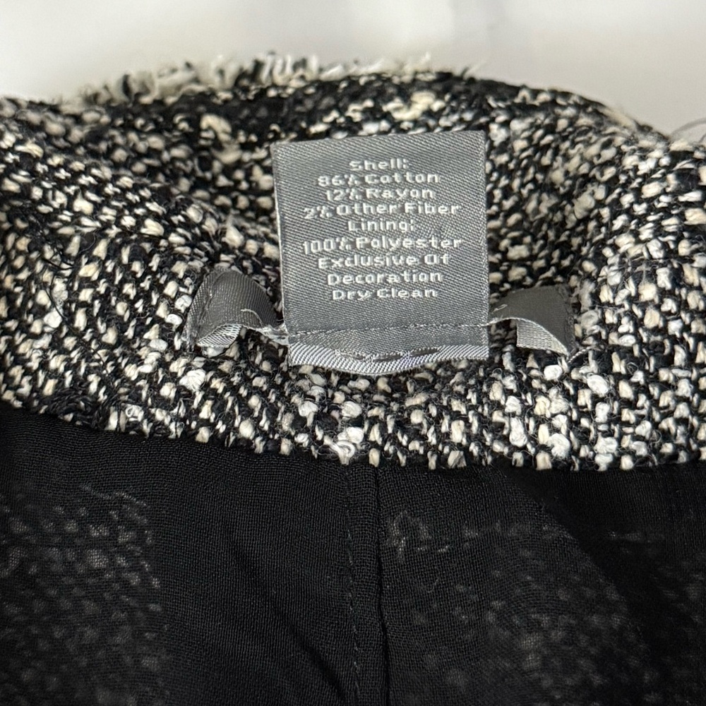 Ann Taylor Fine Italian Fabric Matching Tweed Set - Blazer & Knee Length Skirt - Picture 6 of 16